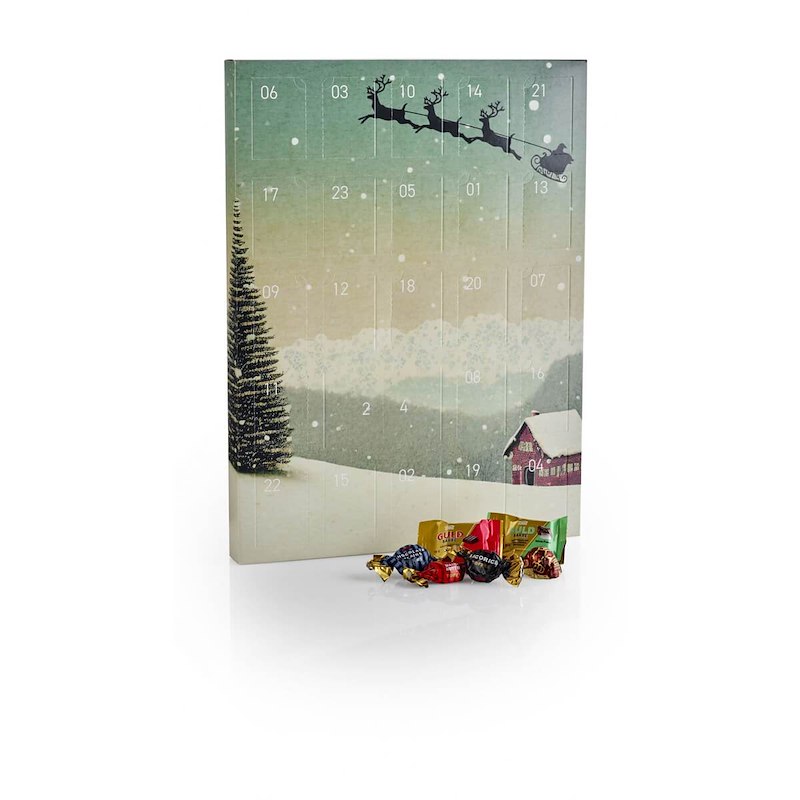 Julekalender 2026 Julemand Toms Festival m/24 låger 230 g