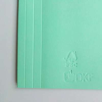 Mappe DKF nr. 103 A4 m/1 klap 801032, grøn