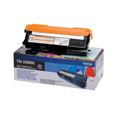 Laserpatron Brother TN-328BK, sort, t/HL4570/9970