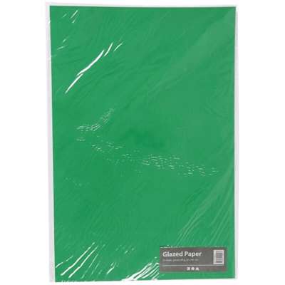 Glanspapir Creas 32x48 80g grøn /25 ark