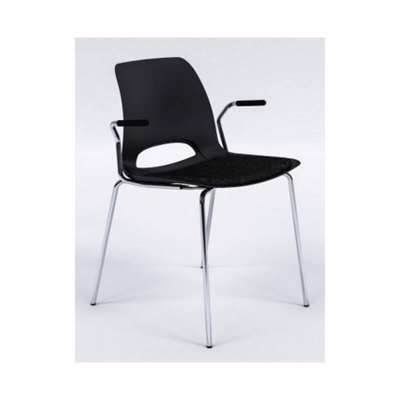 Kantinestol Dencon Frigg 7126 m/armlæn/stof sæde