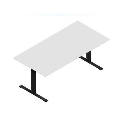 Hæve-sænkebord Dencon 11798 1800x900 sort stel hvid lam pl