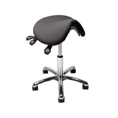 Sadelstol Vela Samba 400 stof sort