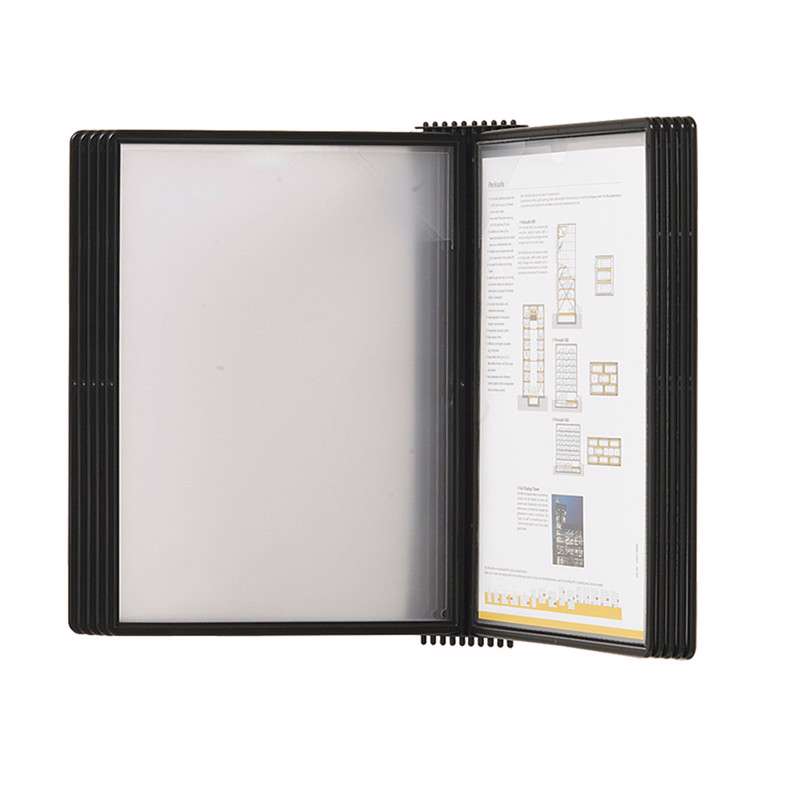 Registersystem A4 Easymount t/20 lommer vægmodel sort