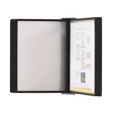 Registersystem A4 Easymount t/20 lommer vægmodel sort