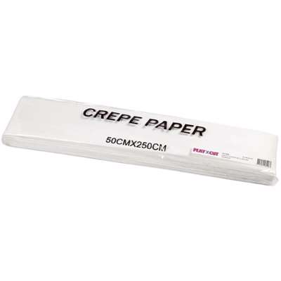 Crepepapir Crea 50x250cm hvid 10læg