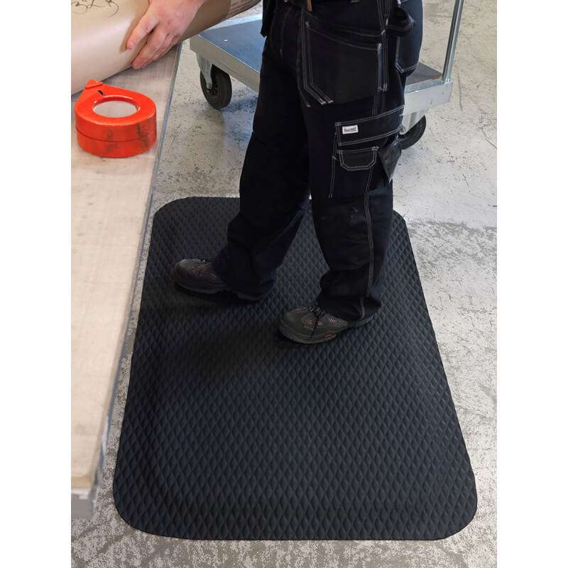 Arbejdsmåtte Yoga Fashion nitril sort 580x830mm