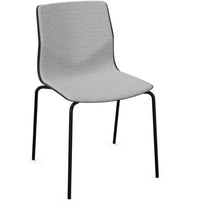 Kantinestol Four Sure 44 ind.polst. anthracite sort stel