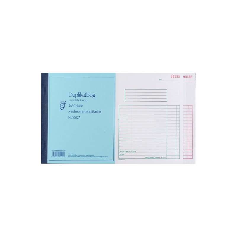 Duplikatbog 10027 148x200 mm