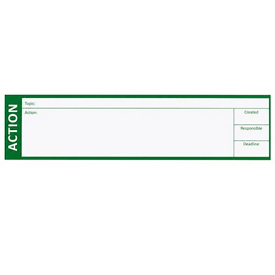 Magnet stickers Lean " Action " 26x6cm grøn
