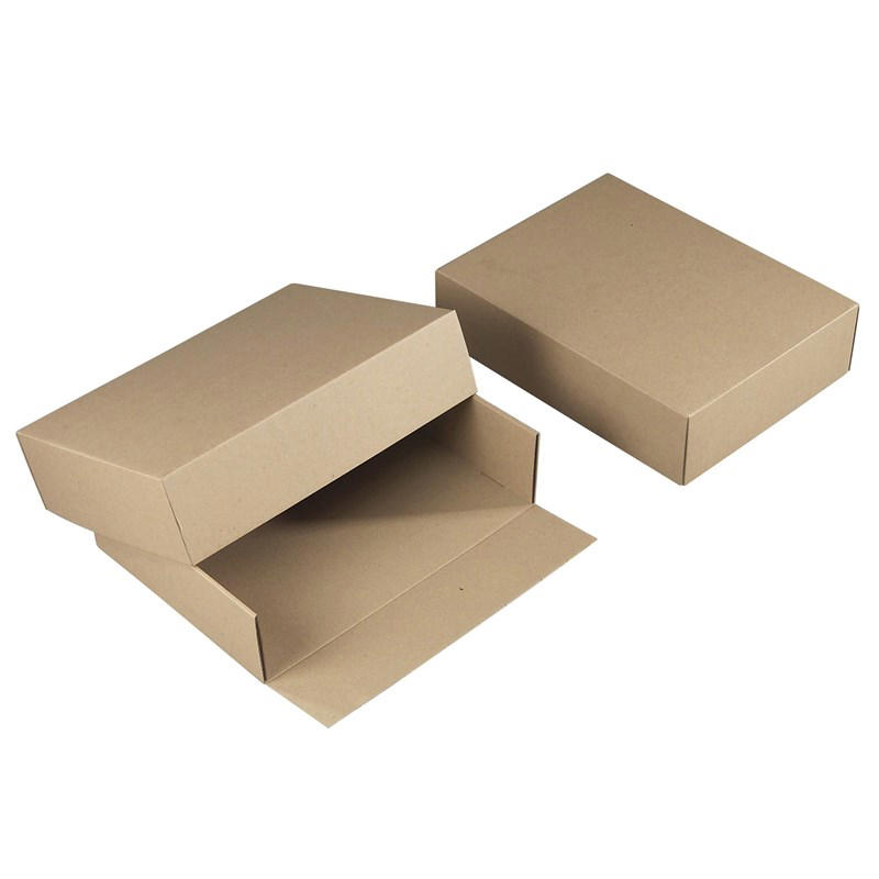 Rigsarkivæske 315x235x80mm bund+låg bølgepap