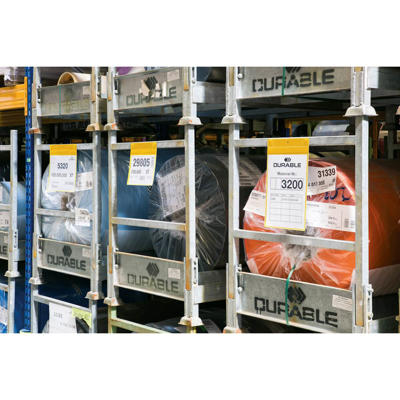 Lagerlomme m. supermagnet A4 høj mørkblå pk./10