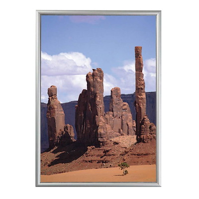 Snapramme Twin Light A2 m/25mm aluramme til væg