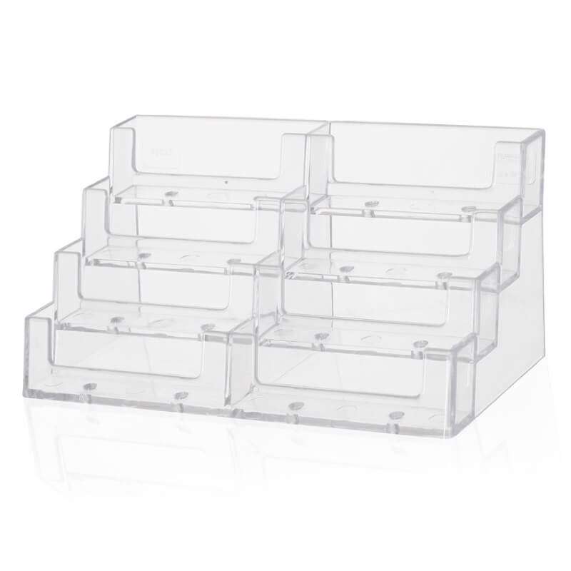 Visitkortholder plast 8-rum