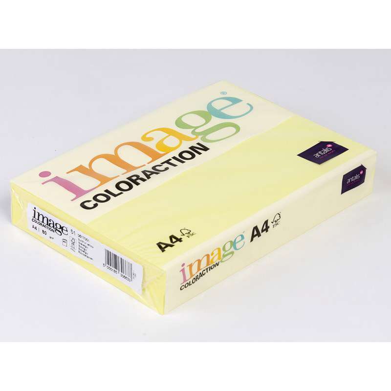 Kopipapir Image Coloraction A4 80g citrongul ZG34 500ark/pk