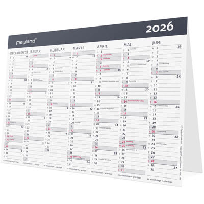 Kontor-bordkalender Moderne A5 2026
