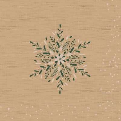 Serviet Dunisoft Airlade 40x40, grøn jul / 60