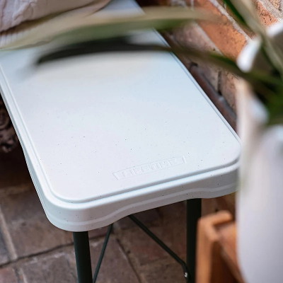 Bænk LifeTime foldebænk 3 pers 183cm 2 ben offwhite