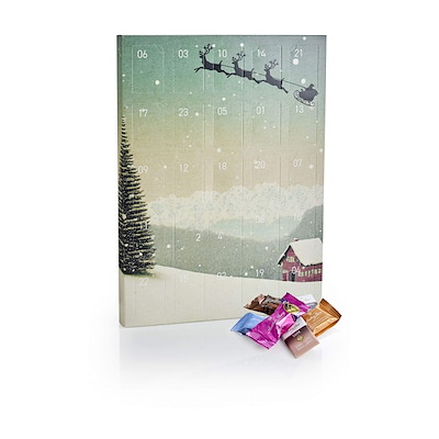 Julekalender 2025 Julemand Anthon Berg m/24 låger 250 g