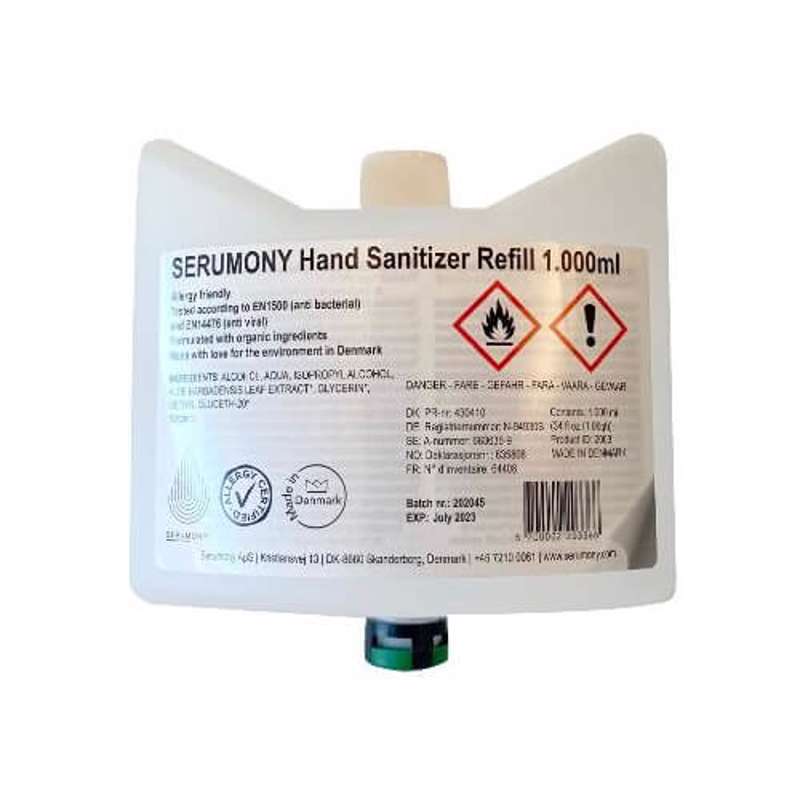Hånddesinfektion Serumony Refill t/dispenser 1l /5