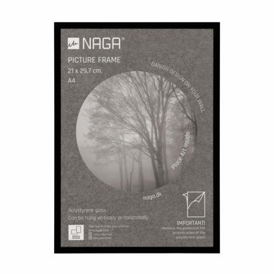Fotoramme Naga blank sort 21 x 29,7 cm