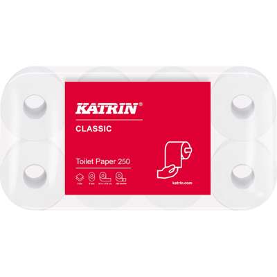 Toiletpapir Katrin Classic 250 2-lags 29 m 64rl/pak, 104773