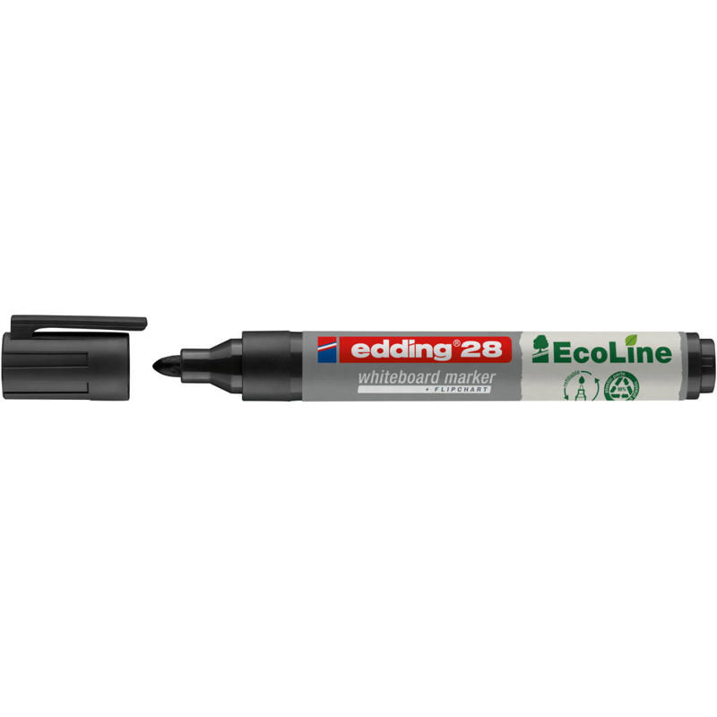 Whiteboard marker Edding 28 EcoLine sort 1,5-3mm rund