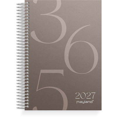 Dagkalender 2027 Mayland mønstret karton