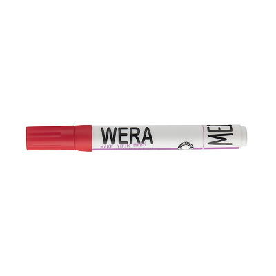 Marker BNT Wera permanent rød rund spids 1-3 mm