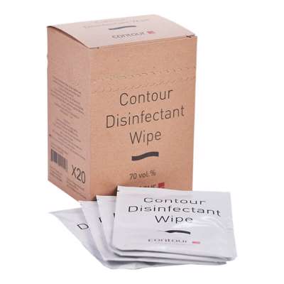 Desinfektionsserviet Contour t/ rollermouse pk./20