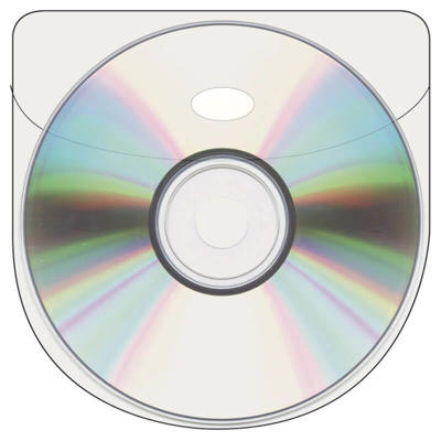 CD-lomme m/klap 127x127mm selvklæb. 6stk/pk