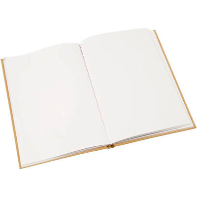 Notesbog A5 ulin. 80g brunt papomslag 80 ark