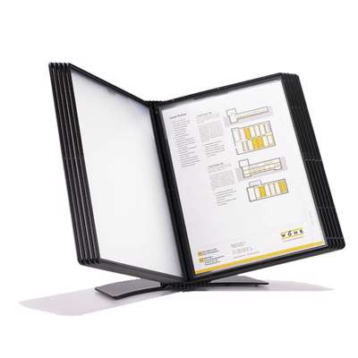 Registersystem A5 Easymount t/10 lommer bordmodel sort