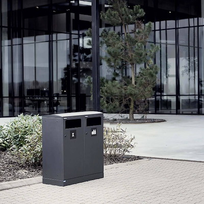 Affaldssystem affaldssortering Bica 712 Udendørs 2x100L