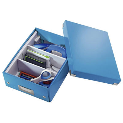 Opbevaringskasse Leitz Click&Store WOW medium blå