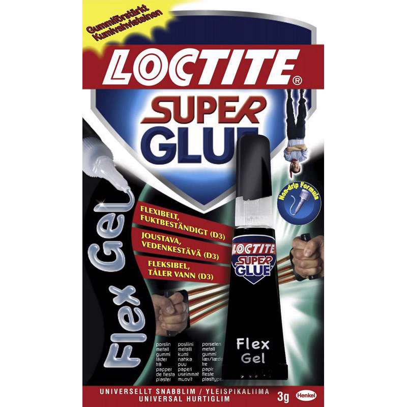 Lim Loctite Super Glue Power Flex lim 3g/tube