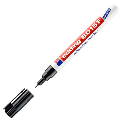 Marker Edding 8015 laboratorie 0,75mm rund spids sort /10
