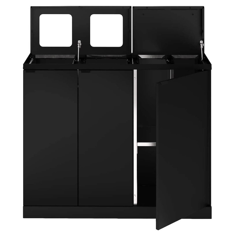 Affaldssystem affaldssortering Bica 955 2x65L 2x45L sort