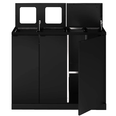 Affaldssystem affaldssortering Bica 955 2x65L 2x45L sort