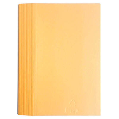 Mappe DKF nr. 103/8 A4 m/1 klap 8 riller 800934, orange