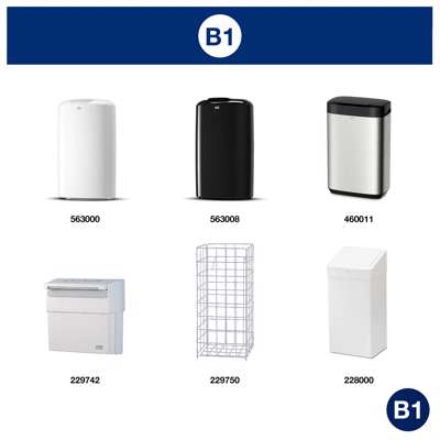 Affaldsposer plast klar Tork B1 50L 204060 /rl.25ps