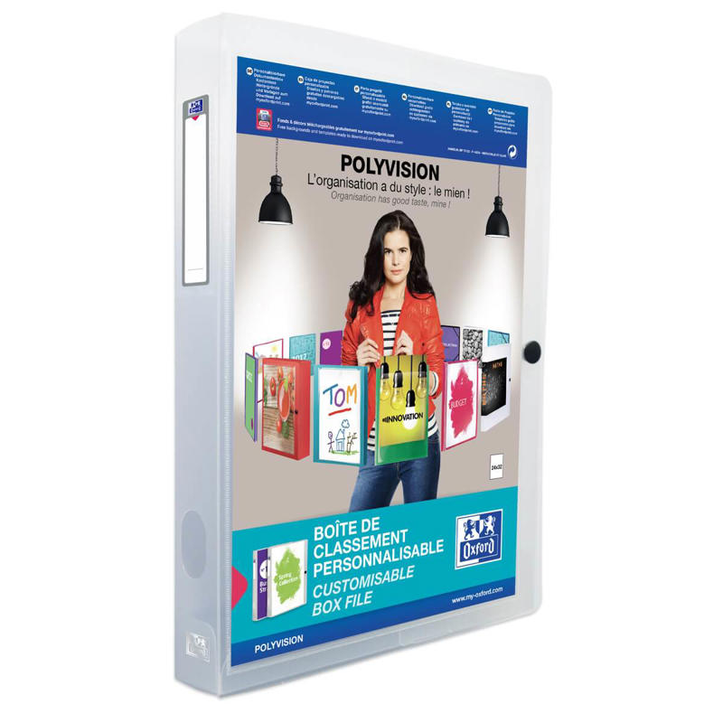 Dokumentbox A4 Polyvision klar 