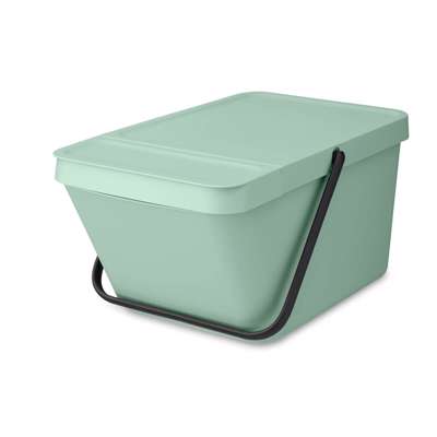 Affaldsspand med låg Brabantia Sort & Go Jade Green 20L