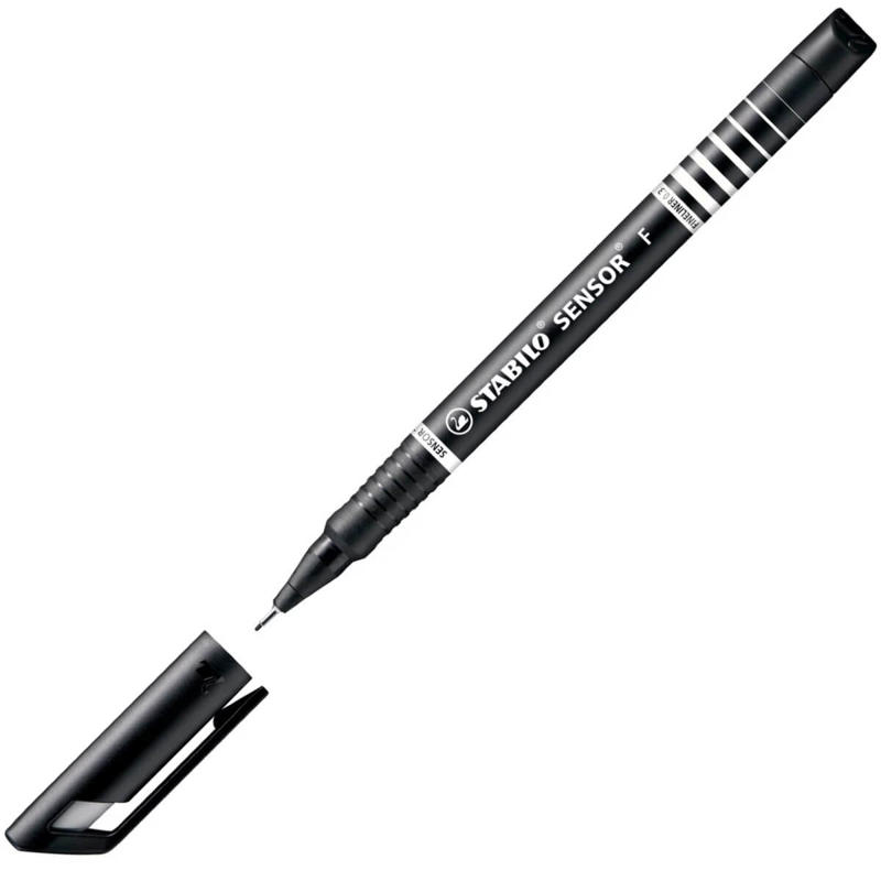 Fiberpen Stabilo Sensor 0.3 mm Fineliner sort
