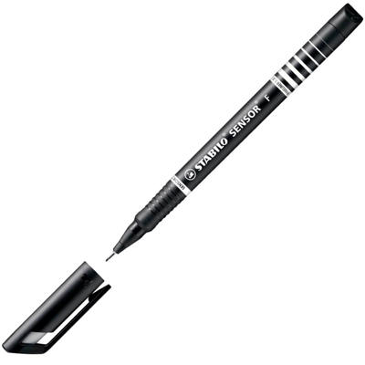 Fiberpen Stabilo Sensor 0.3 mm Fineliner sort