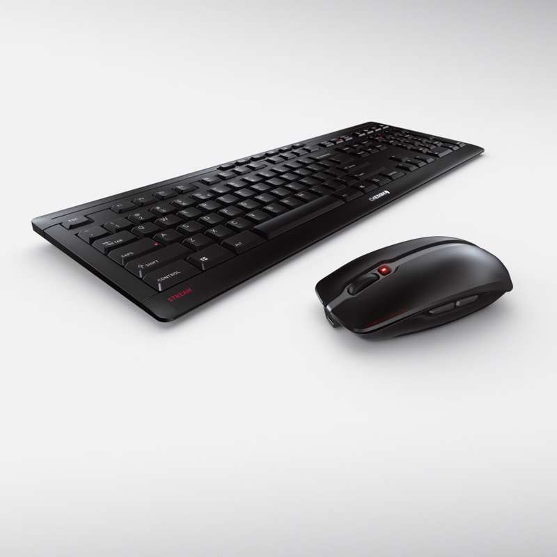 Tastatur + Mus Cherry Stream Desktop recharge Wireless Black