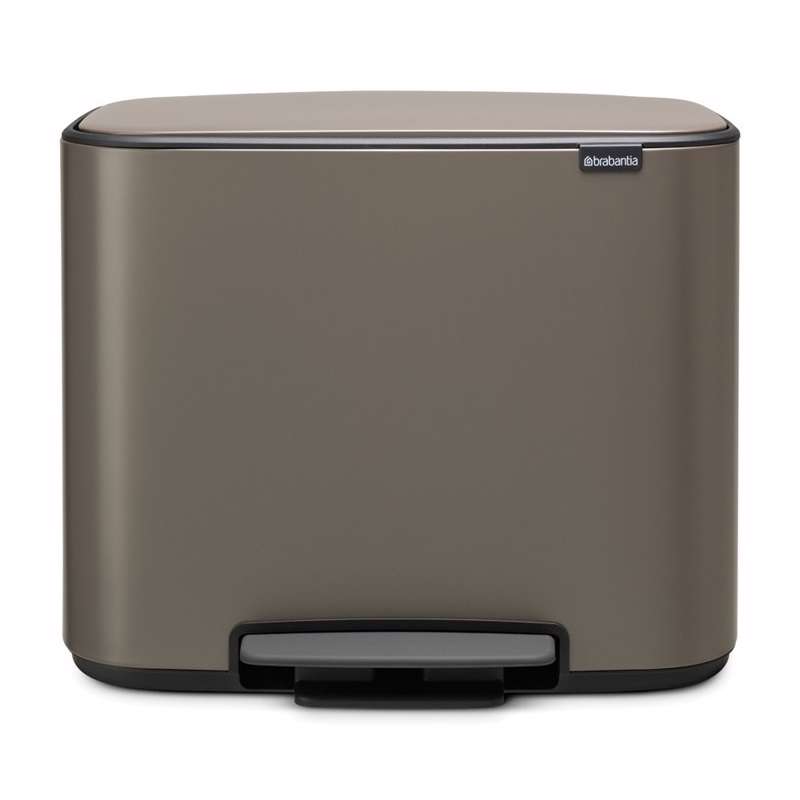 Pedalspand Brabantia Bo 3x11 liter platinum