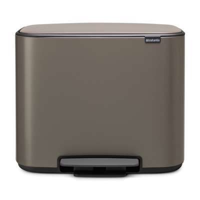 Pedalspand Brabantia Bo 3x11 liter platinum