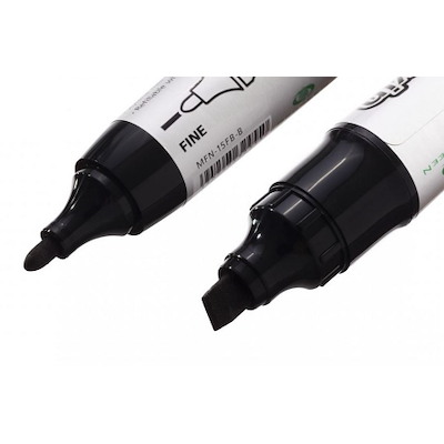 Pilot Twin Marker Jumbo rund og skrå spids sort