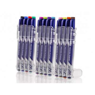 Fineliner Pilot Frixion 1,3mm ass. farver 12 stk/pk